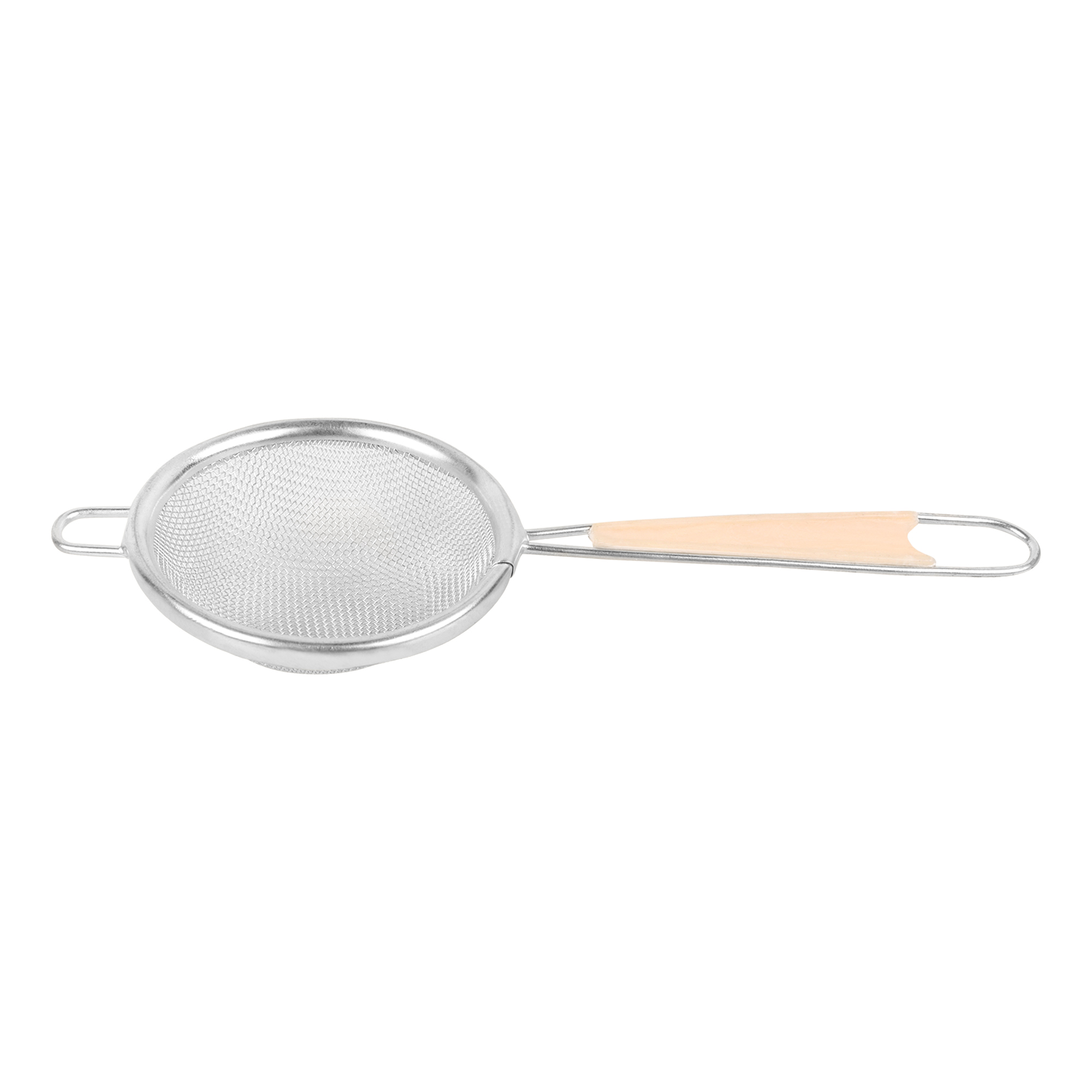 Tin Plated Tea Strainer Fine Mesh (Plastic Insert) 